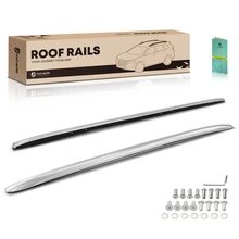 Silver Plastic Roof Rack Rails