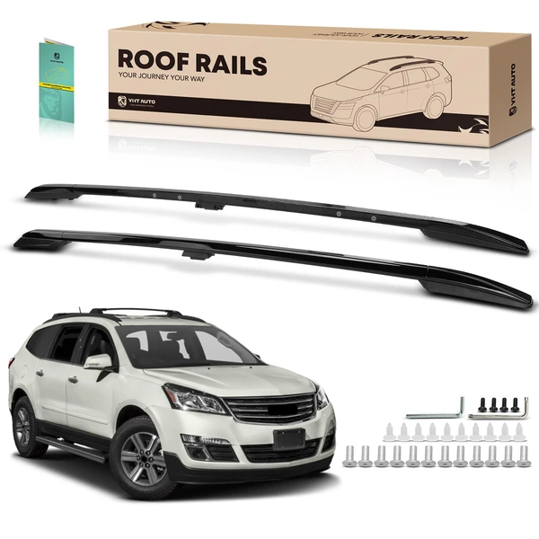 Black Aluminum Alloy Roof Rack Side Rails for 2018-2021 Honda Odyssey