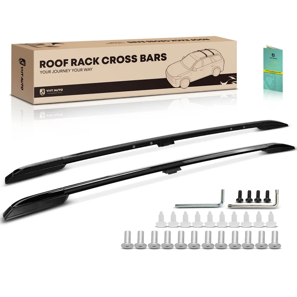 Black Aluminum Alloy Roof Rack Side Rails for 2018-2021 Honda Odyssey