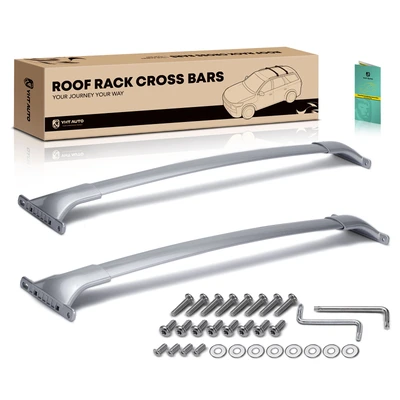 Silver Aluminum Alloy Roof Rack Cross Bars