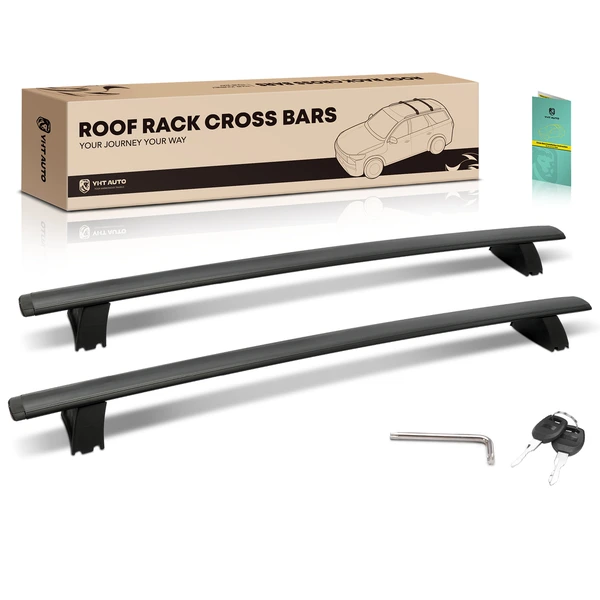 Black Aluminum Alloy Roof Rack Rails Cross Bars for 2011-2020 Jeep Grand Cherokee