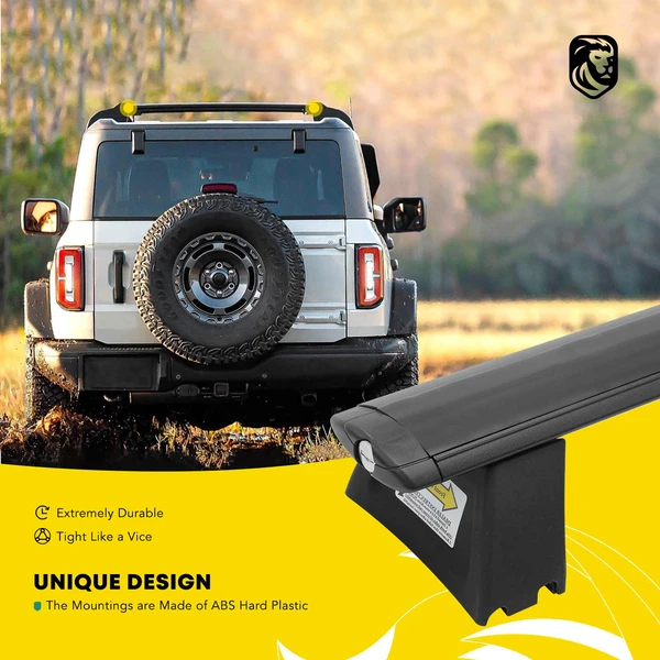 Black Aluminum Alloy Roof Rack Rails Cross Bars for 2011-2020 Jeep Grand Cherokee