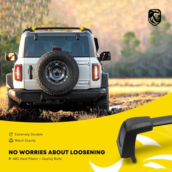 Black Aluminum Alloy Roof Rack Cross Bars for 2021-2023 Jeep Grand Cherokee L