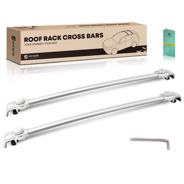 Black Aluminum Alloy Roof Rack Rails Cross Bars for 2016-2023 Jeep Renegade