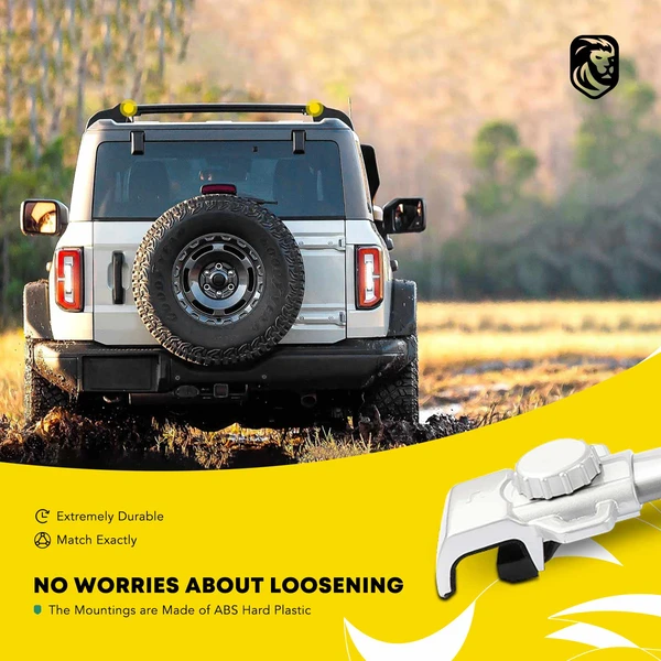 Black Aluminum Alloy Roof Rack Rails Cross Bars for 2016-2023 Jeep Renegade