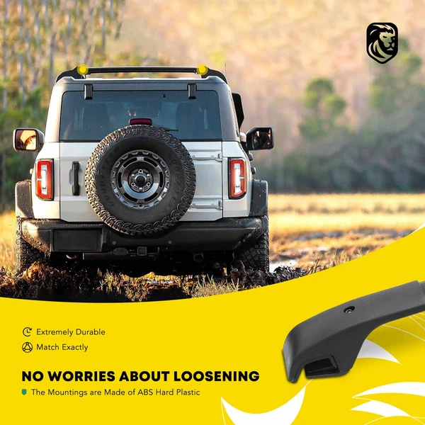 Black Aluminum Alloy Roof Rack Rails Cross Bars for 2014-2023 Jeep Cherokee