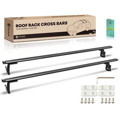 Black Aluminum Alloy Roof Rack Rails Cross Bars