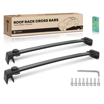 Black Aluminum Alloy & Nylon Roof Rack Cross Bars