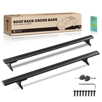 Black Aluminum Alloy Roof Rack Rail Cross Bars