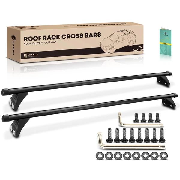 Black Aluminum Alloy Truck Bed Roof Rack Cross Bars for 2020-2023 Jeep Gladiator