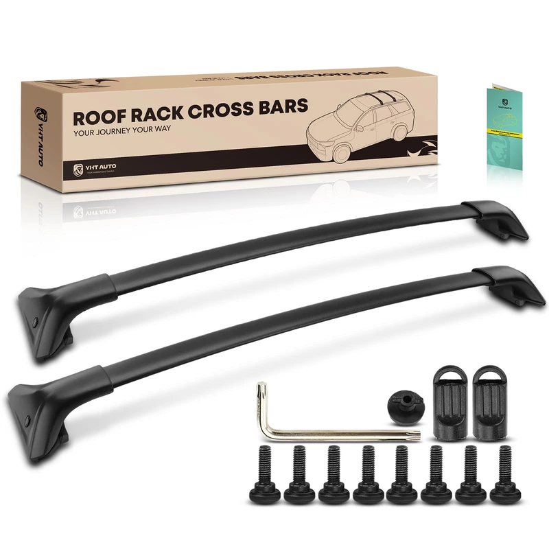 Black Aluminum Alloy Roof Rack Cross Bars for Lexus LX570 2016-2019