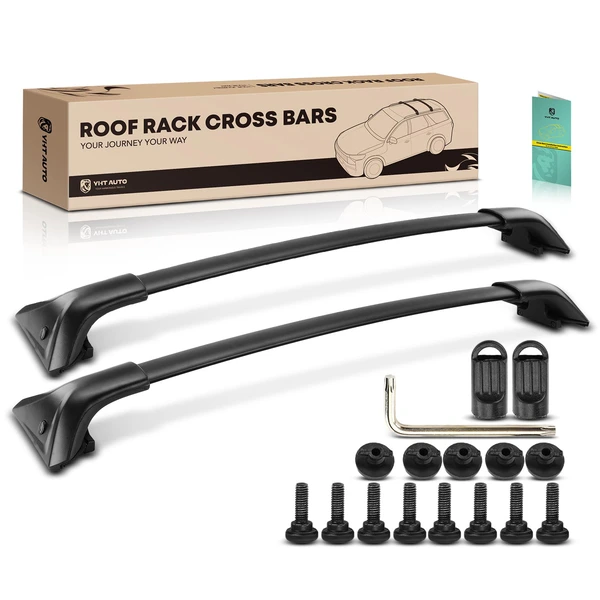 Black Aluminum Alloy Roof Rack Cross Bars for 2019 2021 Lexus NX300h