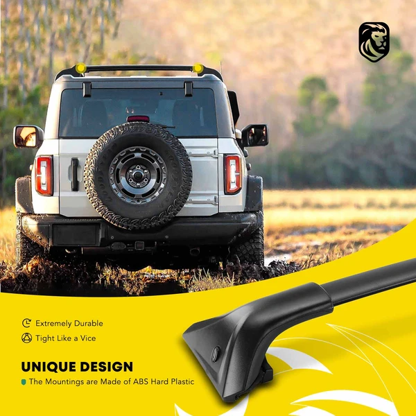 Black Aluminum Alloy Roof Rack Cross Bars for 2019 2021 Lexus NX300h