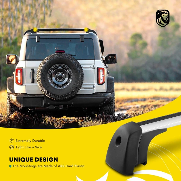 Black Aluminum Alloy Roof Rack Cross Bar for Mazda CX-30 2020-2023