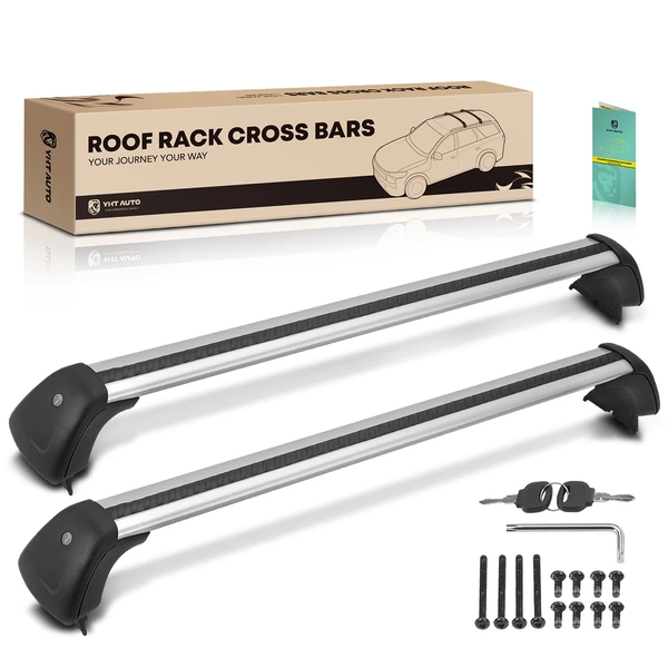 Black Aluminum Alloy Roof Rack Cross Bars for 2020-2023 Mazda CX-30
