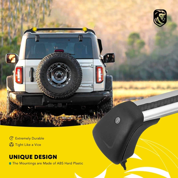 Black Aluminum Alloy Roof Rack Cross Bars for 2020-2023 Mazda CX-30