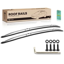 Silver Aluminum Alloy Roof Rack Side Rails