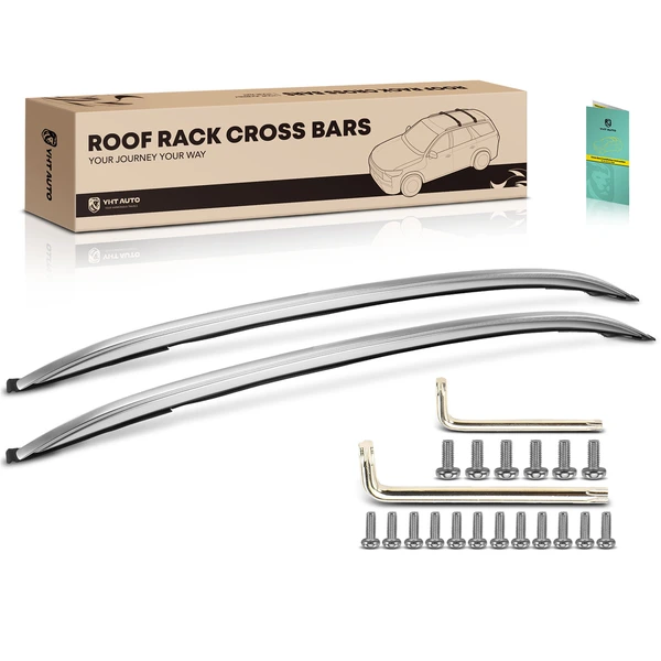 Silver Aluminum Alloy Roof Rack Side Rails for 2020-2023 Mazda CX-30