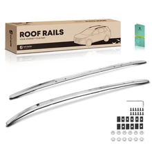 Silver Aluminum Alloy Roof Rack Side Rails