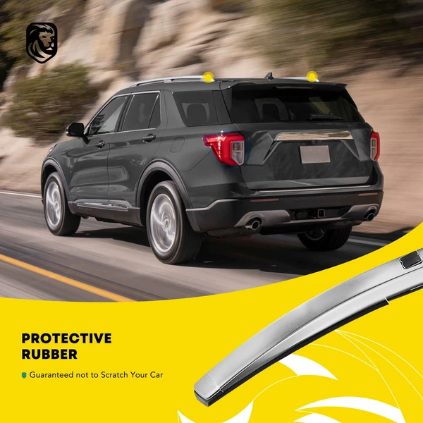 Silver Aluminum Alloy Roof Rack Side Rails for 2017-2023 Mazda CX-5