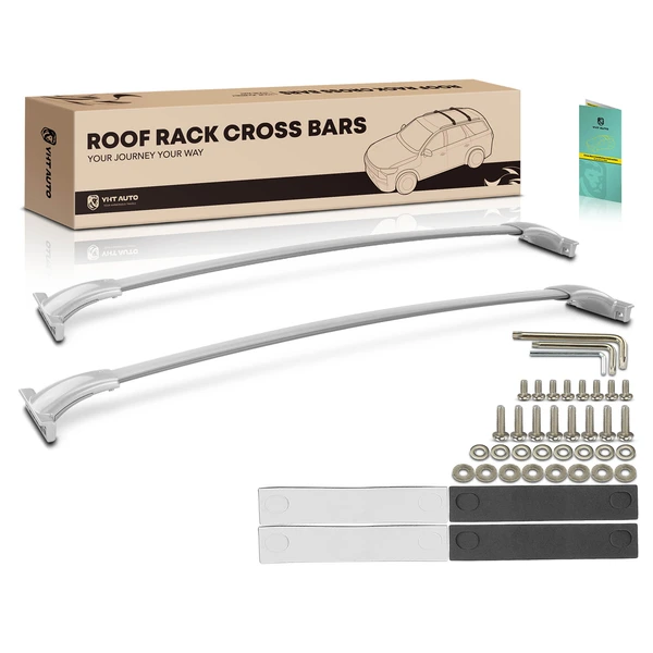 Silver Aluminum Alloy Roof Rack Cross Bars for 2013-2021 Nissan Pathfinder