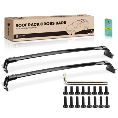 Black Aluminum Alloy Roof Rack Rail Cross Bars