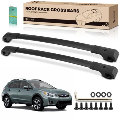 Black Aluminum Alloy & Nylon Roof Rack Cross Bars