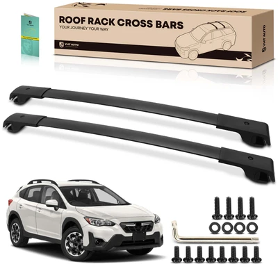 Black Aluminum Alloy & Nylon Roof Rack Cross Bars