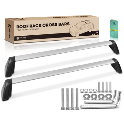 Silver Aluminum Alloy Roof Rack Cross Bars