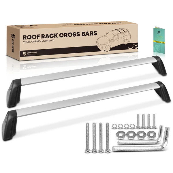 Silver Aluminum Alloy Roof Rack Cross Bars for 2012-2016 Subaru Impreza