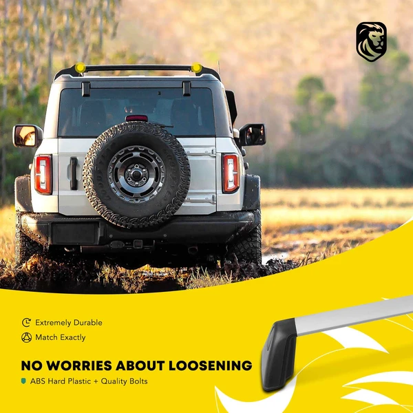 Silver Aluminum Alloy Roof Rack Cross Bars for 2012-2016 Subaru Impreza