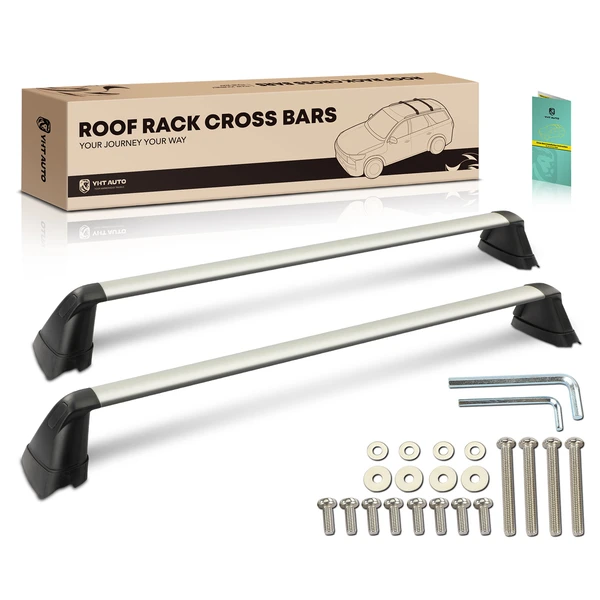 Silver Aluminum Alloy Roof Rack Cross Bars for 2017-2023 Subaru Impreza