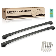 Black Aluminum Roof Rack Rail Cross Bars Luggage Carrier for Subaru Ascent 19-23