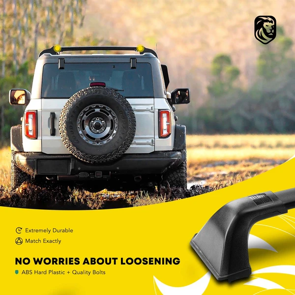 Black Aluminum Alloy Roof Rack Cross Bars for 2020-2023 Toyota Highlander