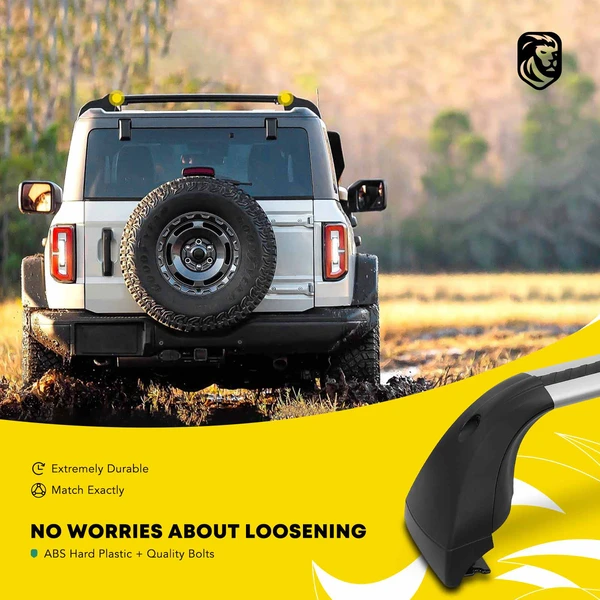 Silver Aluminum Alloy Roof Rack Rails Cross Bars for 2019-2023 Toyota Corolla