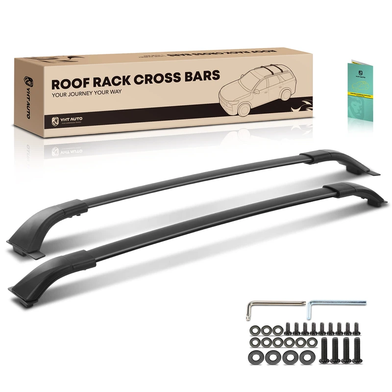 Black Aluminum Alloy Roof Rack Cross Bars for 2021-2023 Toyota Venza