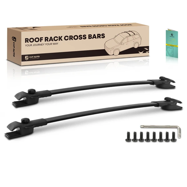 Black Aluminum Alloy Roof Rack Cross Bars for 2011-2020 Toyota Sienna