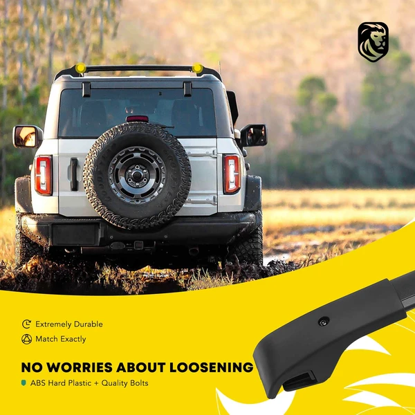 Black Aluminum Alloy Roof Rack Rail Cross Bars for 2013-2018 Toyota RAV4