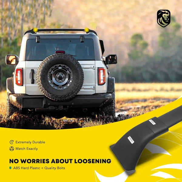 Black Aluminum Roof Rack Rail Cross Bars Luggage Carrier for 2021-2023 Toyota Venza