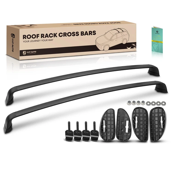 Black Aluminum Alloy Roof Rack Cross Bars for 2020-2023 Tesla Y