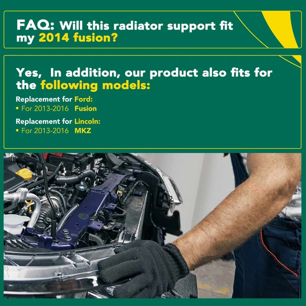 Upper Radiator Support Assembly for 2013-2016 Lincoln MKZ