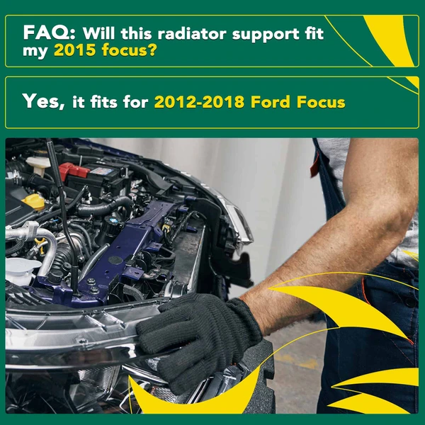 Upper Radiator Support Assembly for 2012-2018 Ford Focus