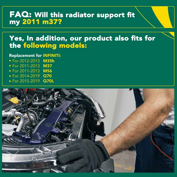 Radiator Support Assembly for 2014-2019 INFINITI Q70