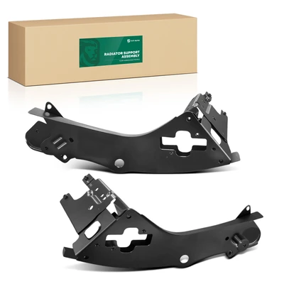 2 Pcs Driver & Passenger Outer Upper Radiator Support Tie Bar