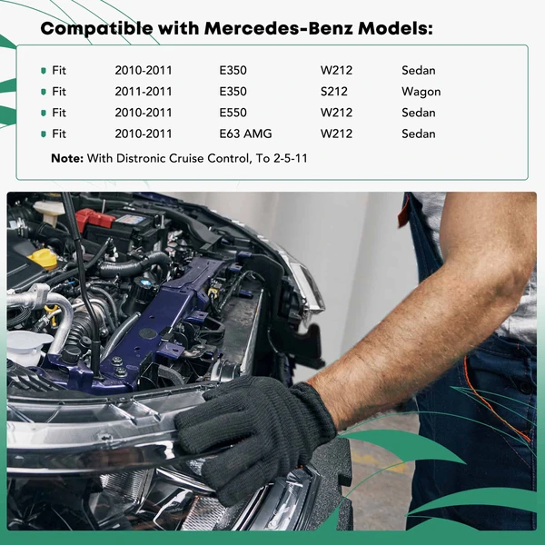 Center Steel Radiator Support for Mercedes-Benz W212 S212 E350 E550 2010-2011