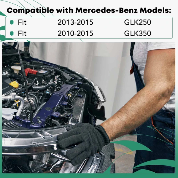 Upper Tie Bar Steel Radiator Support for Mercedes-Benz GLK250 2013-2015 GLK350