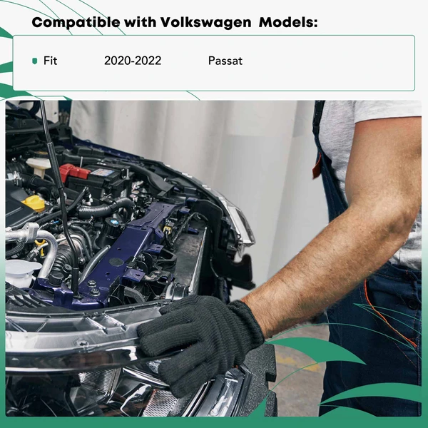 Passenger Radiator Support Upper Tie Bar for Volkswagen Passat 2020-2022 Steel