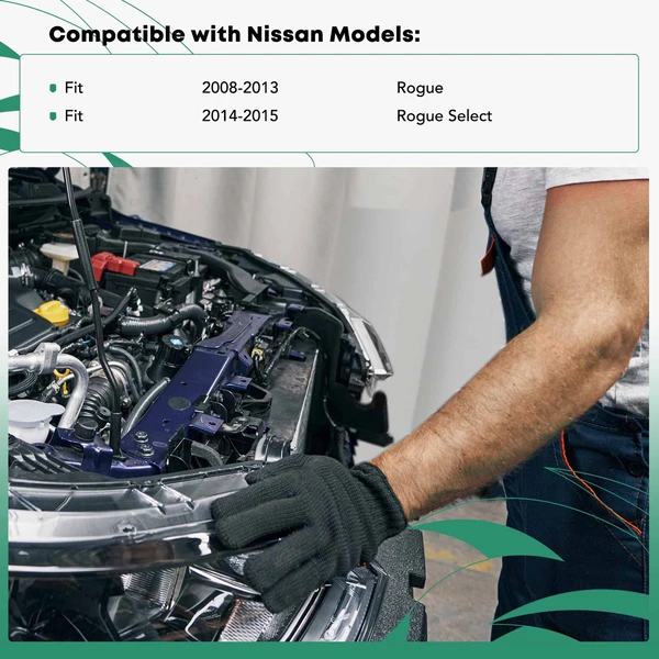 Driver Radiator Support for Nissan Rogue 2008-2013 Rogue Select 2014-2015 Steel