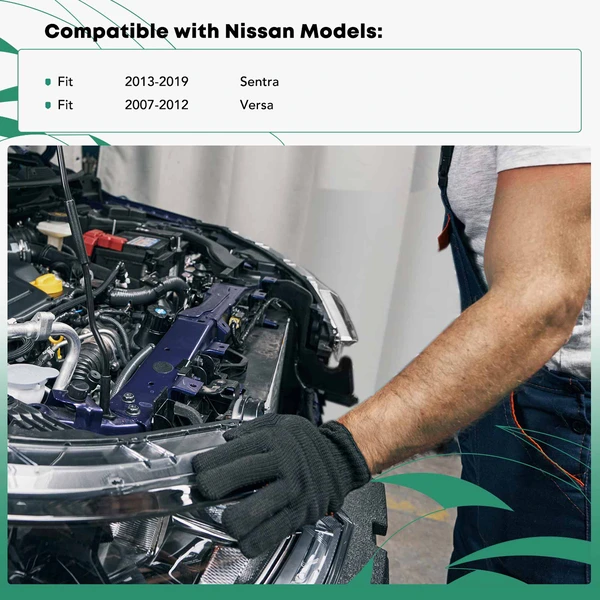 Front Lower Steel Radiator Support Bracket for Nissan Sentra 2013-2019 Versa 2007-2012