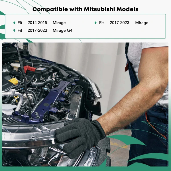 Passenger Radiator Support Side Panel for Mitsubishi Mirage 2014-2015 2017-2023